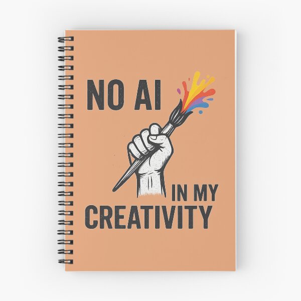 Item preview, No AI in My Creativity – Anti-AI Artist Protest designed and sold by Planthem.