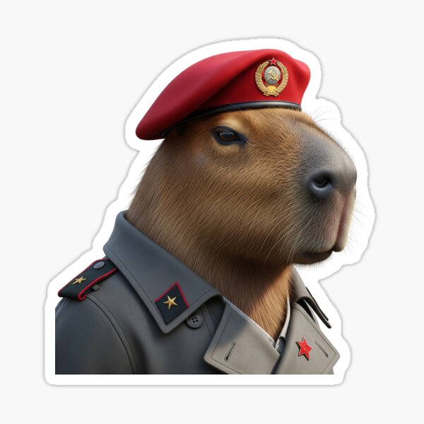 Item preview, communist capibara designed and sold by Foesnak.