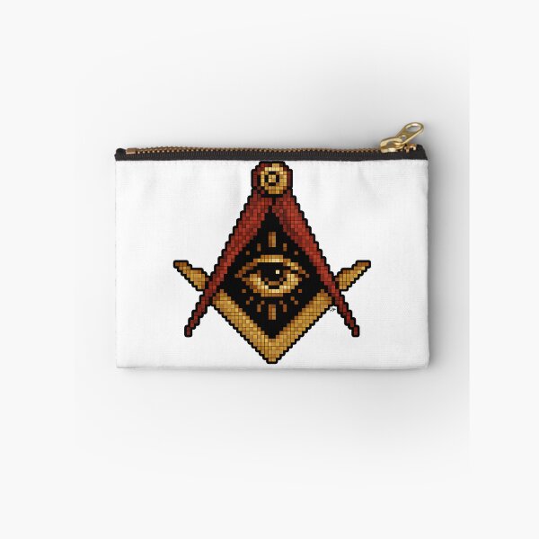Item preview, Masonic Pixel Eye – Retro Symbol of Light designed and sold by GnosisWear.