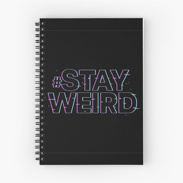 Item preview, Glitchy “#Stay Weird” Typography Art designed and sold by MysticArtisan.