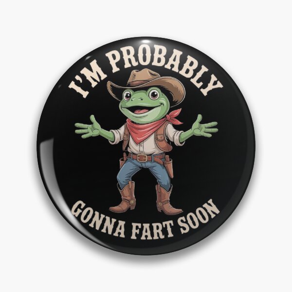 Item preview, Funny Cowboy Frog Fart Joke Meme Design for Kids and Adults designed and sold by love3617.