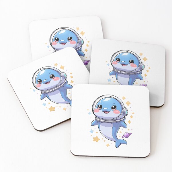 Item preview, Space Dolphin – Kawaii Cosmic Cutie designed and sold by YumePixel.