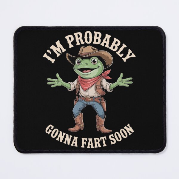 Item preview, Funny Cowboy Frog Fart Joke Meme Design for Kids and Adults designed and sold by love3617.