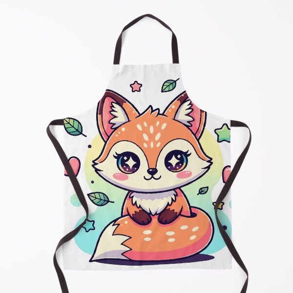 Artikelvorschau, Kawaii Fox - Niedliche und farbenfrohe Illustration für Aufkleber und T-Shirts entworfen und verkauft von  Ojo de Lilith.