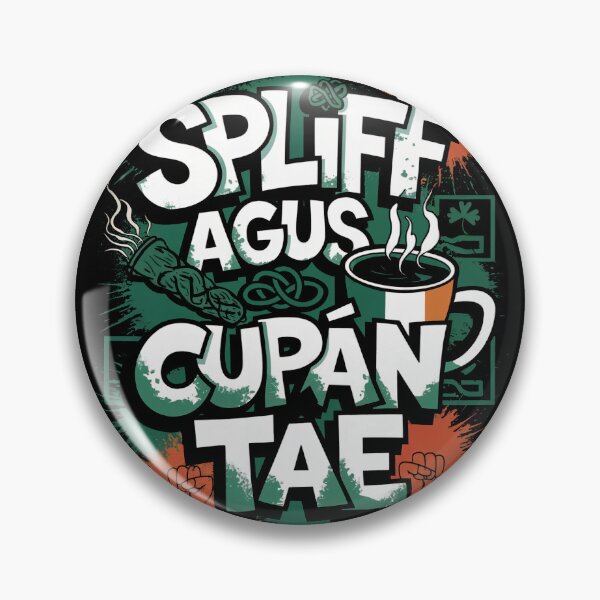 Item preview, Spliff agus Cupán Tae – Kneecap Irish Graffiti Design designed and sold by CELTIC-DESIGNS.