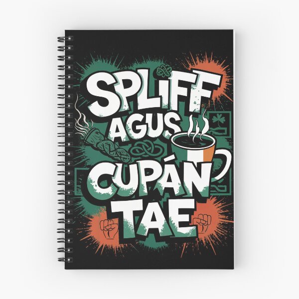 Item preview, Spliff agus Cupán Tae – Kneecap Irish Graffiti Design designed and sold by CELTIC-DESIGNS.