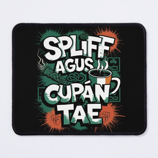Item preview, Spliff agus Cupán Tae – Kneecap Irish Graffiti Design designed and sold by CELTIC-DESIGNS.