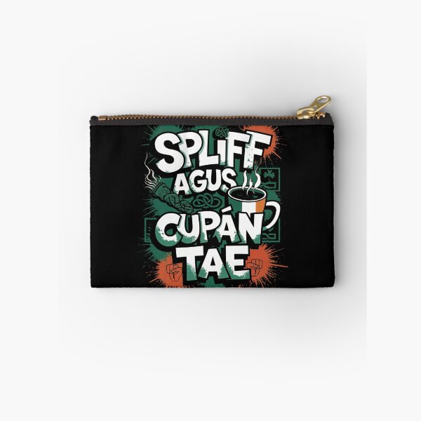 Item preview, Spliff agus Cupán Tae – Kneecap Irish Graffiti Design designed and sold by CELTIC-DESIGNS.