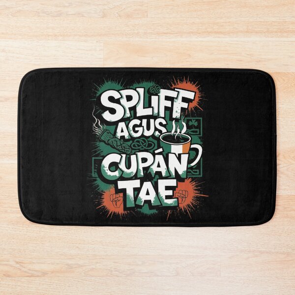 Item preview, Spliff agus Cupán Tae – Kneecap Irish Graffiti Design designed and sold by CELTIC-DESIGNS.
