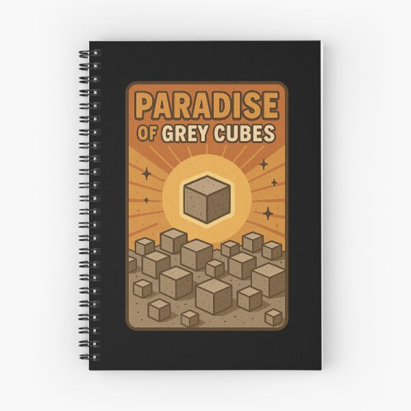 Item preview, The paradise of the grey cube original meme designed and sold by The Nerd Gift Source.