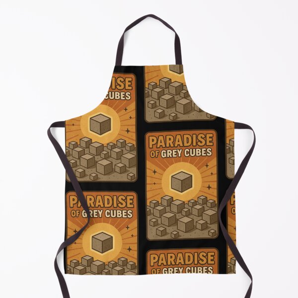 Item preview, The paradise of the grey cube original meme designed and sold by The Nerd Gift Source.