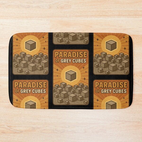 Item preview, The paradise of the grey cube original meme designed and sold by The Nerd Gift Source.