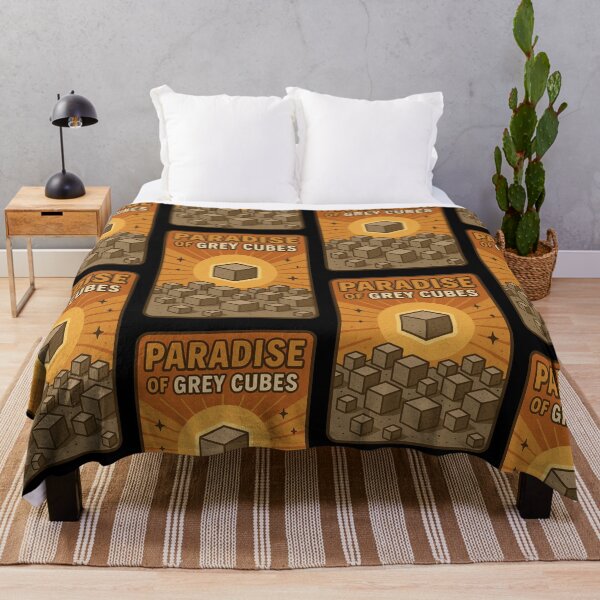 Item preview, The paradise of the grey cube original meme designed and sold by The Nerd Gift Source.