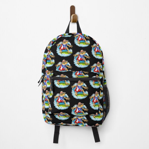 Item preview, Puerto Rico Coqui Frog Surfing designed and sold by underheaven.