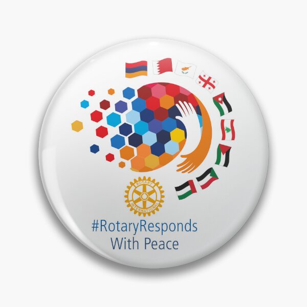 Item preview, Rotary Responds With Peace designed and sold by RotaryStickers.