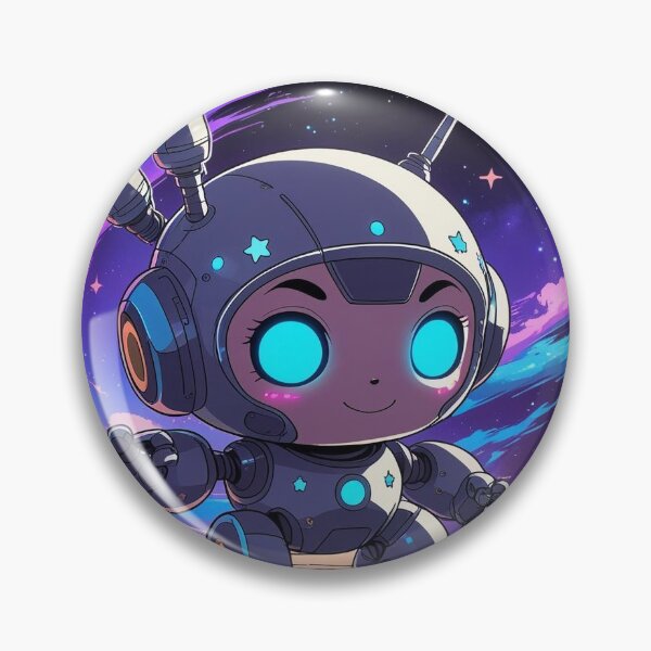 Item preview, cute robot in space designed and sold by gabrielvlmx.