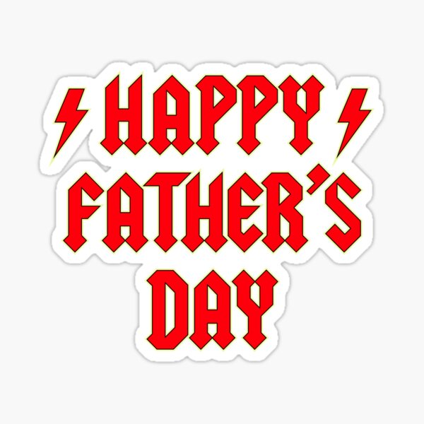 Item preview, Rockin' Father's Day Card – AC/DC Inspired Design designed and sold by Rodney's Marketplace.