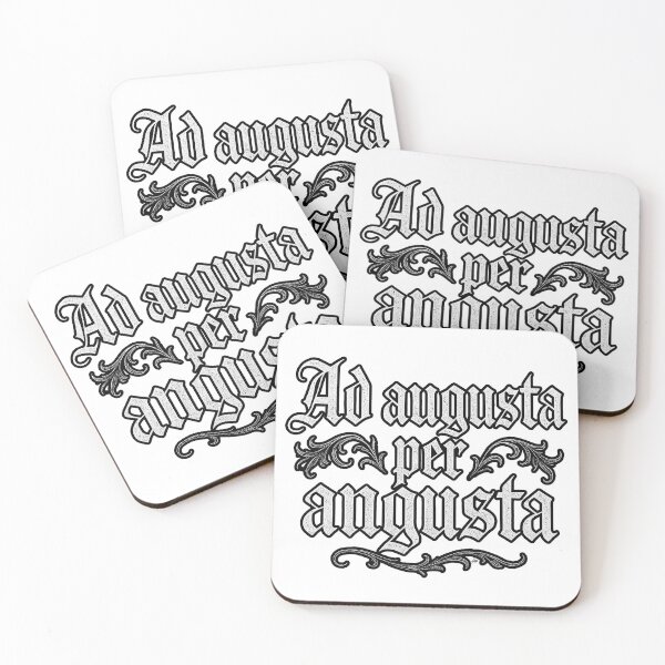 Item preview, Ad Augusta per Angusta – Latin Gothic Motto designed and sold by GnosisWear.