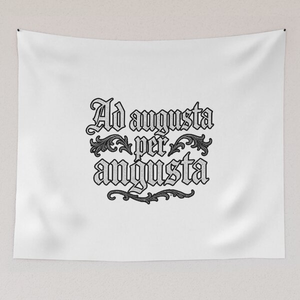 Item preview, Ad Augusta per Angusta – Latin Gothic Motto designed and sold by GnosisWear.