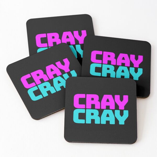 Item preview, Cray Cray, Funny Quotes in Pink and Blue designed and sold by Memes N Lore .