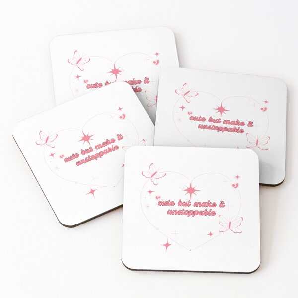 Item preview, cute but make it unstoppable ~ cute pink bow and sparkling heart aesthetic designed and sold by The Romantics Atelier.
