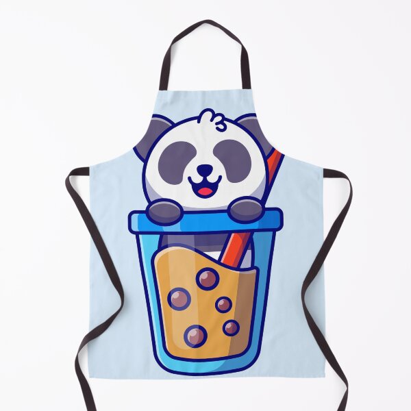 Item preview, cute Panda with bubble milk tea designed and sold by Wordsmith-Wear.