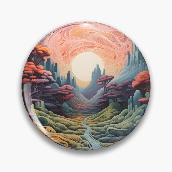 Artikelvorschau, Whimsical Labyrinth: Surreal Palette of Dimensions entworfen und verkauft von DrawnThreads.