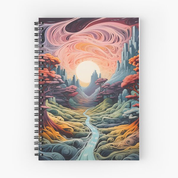 Aperçu de l'œuvre Whimsical Labyrinth: Surreal Palette of Dimensions créée et vendue par DrawnThreads.