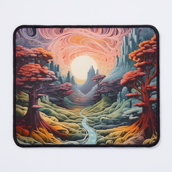 Item preview, Whimsical Labyrinth: Surreal Palette of Dimensions designed and sold by DrawnThreads.