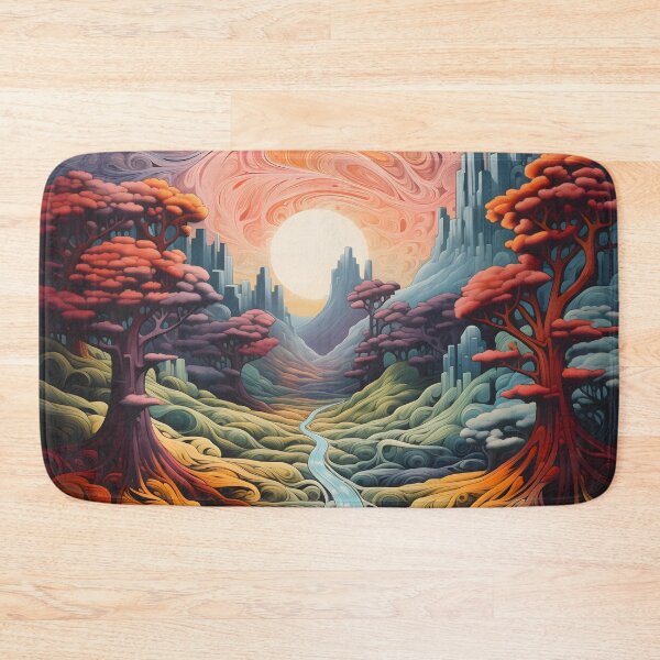 Item preview, Whimsical Labyrinth: Surreal Palette of Dimensions designed and sold by DrawnThreads.