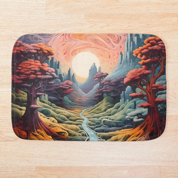 Artikelvorschau, Whimsical Labyrinth: Surreal Palette of Dimensions entworfen und verkauft von DrawnThreads.