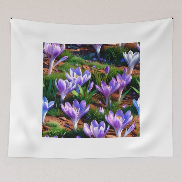 Item preview, Eco Crocus Bloom Texture 4K designed and sold by Julyvax.