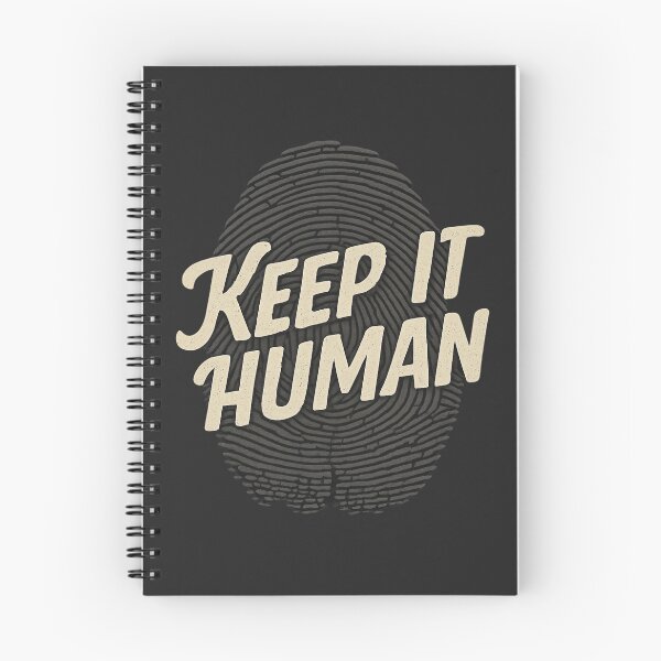 Item preview, Keep It Human – Anti AI Creativity Tech Resistance Quote designed and sold by Planthem.