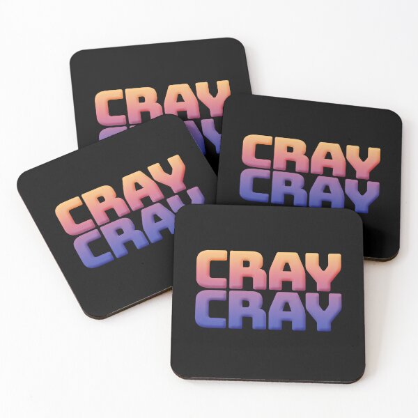 Item preview, Cray Cray, Funny Quotes in Sunset Gradient designed and sold by Memes N Lore .