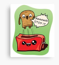 Toaster and Toast Canvas Print