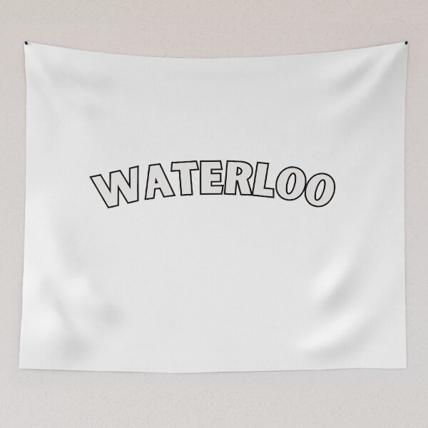 Artikelvorschau, weißer Waterloo University Arch fett retro entworfen und verkauft von jessicaleah15.