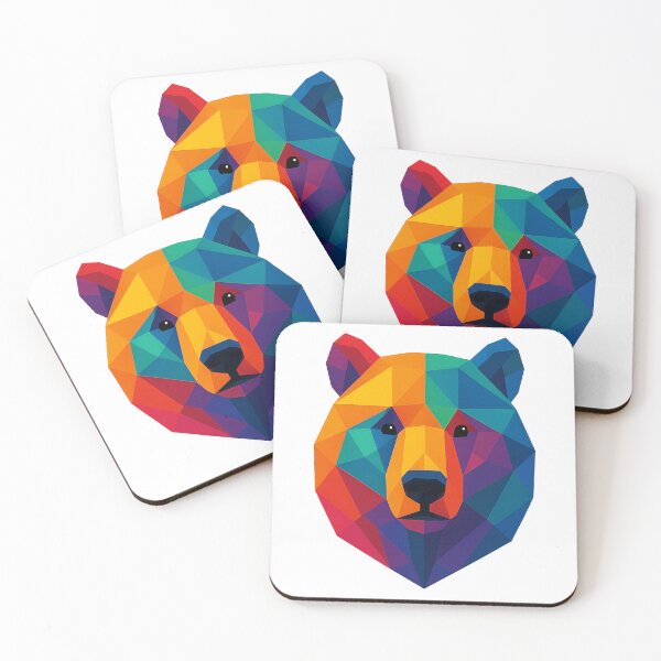 Item preview, Prismatic Bear Profile designed and sold by TheWonkyEaselCo.