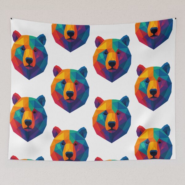 Item preview, Prismatic Bear Profile designed and sold by TheWonkyEaselCo.