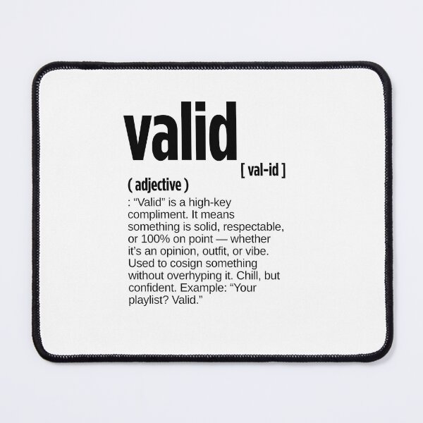 Item preview, Valid Definition designed and sold by JustiesDesigns.