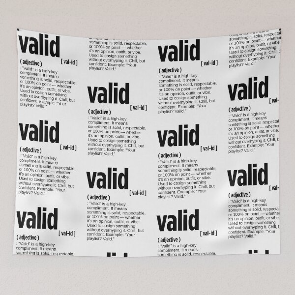 Item preview, Valid Definition designed and sold by JustiesDesigns.