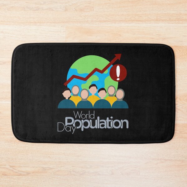 Item preview, World Population Day T shirt design designed and sold by sbadesignstudio.