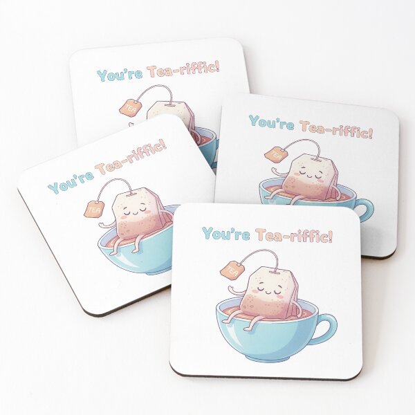Item preview, You’re Tea-riffic Kawaii Teabag Sticker designed and sold by Arcane-Aesthete.
