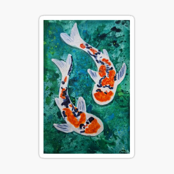 Item preview, duo of koi carp designed and sold by Ava Ducray.