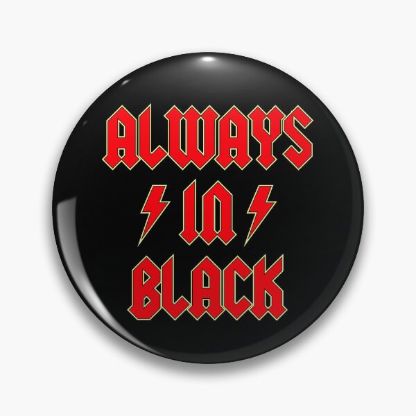 Item preview, Always in Black – AC/DC Inspired Design designed and sold by Rodney's Marketplace.