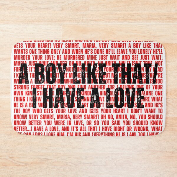 Item preview, West Side Story lyrics  designed and sold by broadwaygirl142.