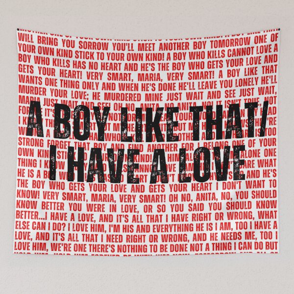 Item preview, West Side Story lyrics  designed and sold by broadwaygirl142.