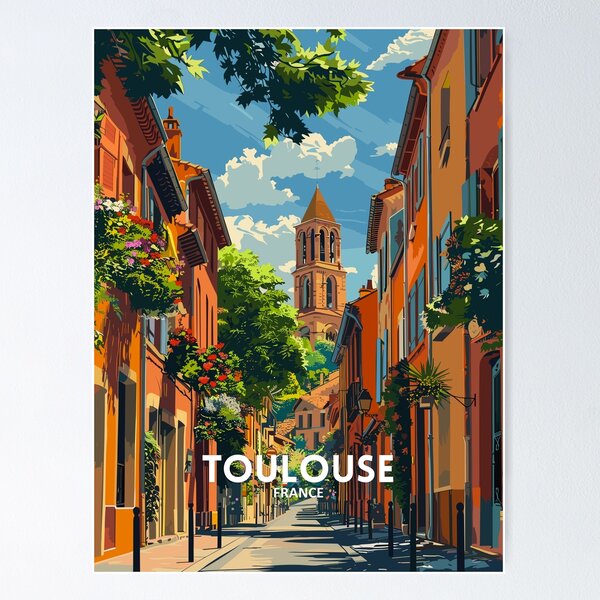Artikel-Vorschau von Toulouse Frankreich - Reisekunst, designt und verkauft von Marciolini.