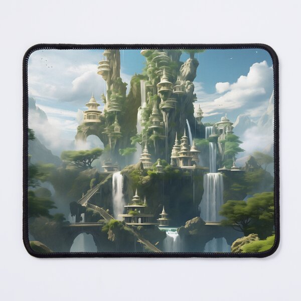 Item preview, Serenity Skies: Floating Isles and Mythical Concord designed and sold by DrawnThreads.