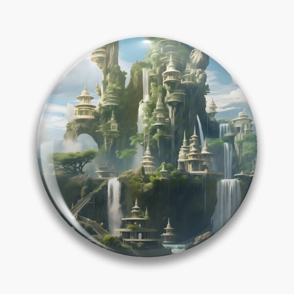 Item preview, Serenity Skies: Floating Isles and Mythical Concord designed and sold by DrawnThreads.