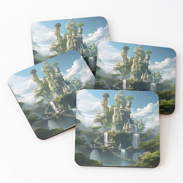 Item preview, Serenity Skies: Floating Isles and Mythical Concord designed and sold by DrawnThreads.